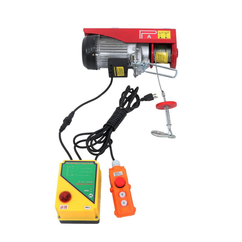 DURAFORCE 1320lbs Electric Hoist w/ Wireless & Wired Dual Control 40ft/20ft Lifting Height