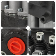 DURAFORCE 4Spool SAE Hydraulic Control Valve Double Acting 21GPM 3600PSI W/Conversion Plug