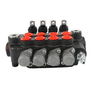 DURAFORCE 4Spool SAE Hydraulic Control Valve Double Acting 21GPM 3600PSI W/Conversion Plug