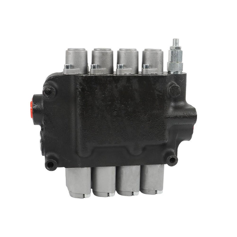DURAFORCE 4Spool SAE Hydraulic Control Valve Double Acting 21GPM 3600PSI W/Conversion Plug