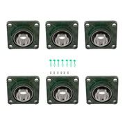 DURAFORCE UCF211-32 Pillow Block Bearing Solid Base With 2" Bore Self Alignment 6PCS