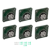 DURAFORCE UCF211-32 Pillow Block Bearing Solid Base With 2" Bore Self Alignment 6PCS