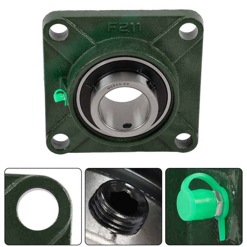 DURAFORCE UCF211-32 Pillow Block Bearing Solid Base With 2" Bore Self Alignment 6PCS