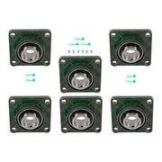 DURAFORCE UCF211-32 Pillow Block Bearing Solid Base With 2" Bore Self Alignment 6PCS