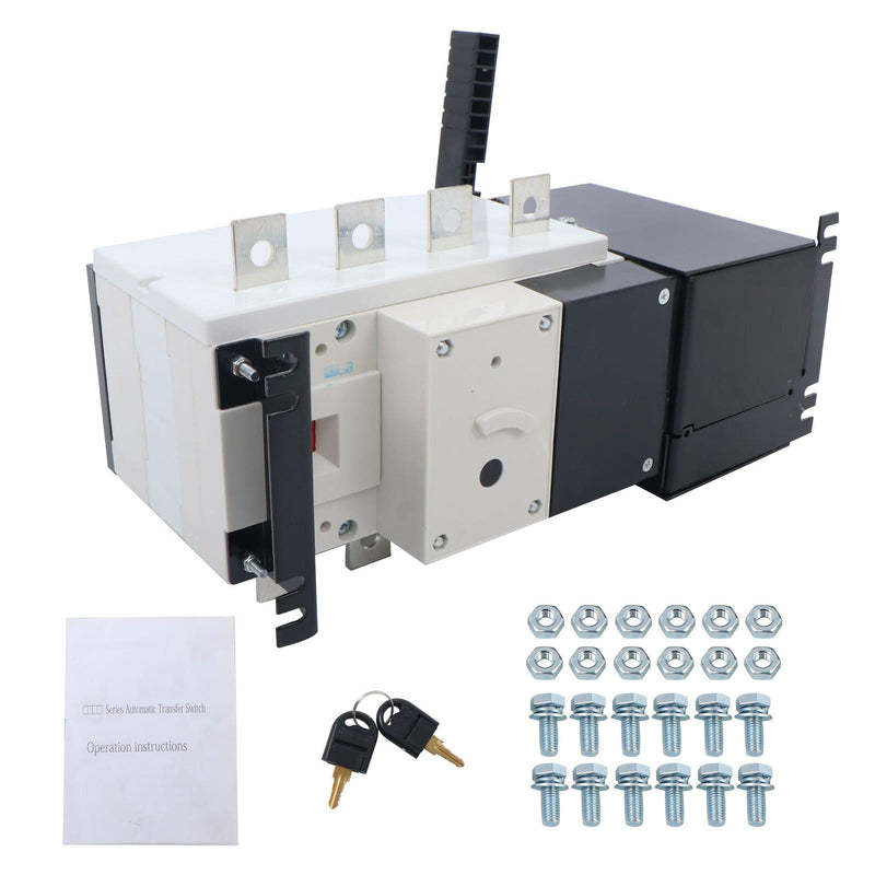 DURAFORCE ATS 250A 4 Poles 110V 220V Grid to AC Generator Automatic Transfer Switch