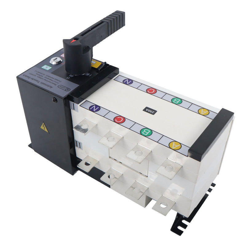 DURAFORCE ATS 250A 4 Poles 110V 220V Grid to AC Generator Automatic Transfer Switch