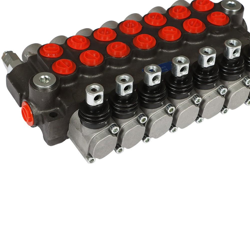 DURAFORCE 7 Spool 13GPM Hydraulic Directional Control Valve P40 Double Acting Cylinder