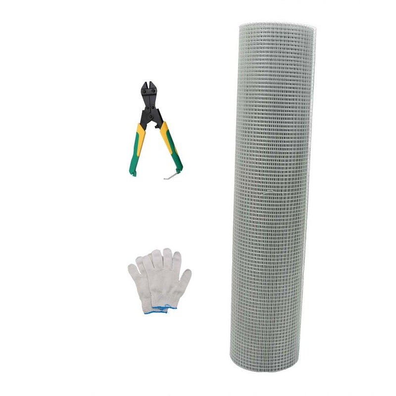 DURAFORCE 48in x 100ft Galvanized Electric Welded Mesh Fit For Chicken Wire Poultry Fence