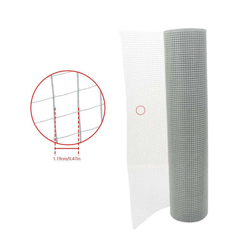 DURAFORCE 48in x 100ft Galvanized Electric Welded Mesh Fit For Chicken Wire Poultry Fence