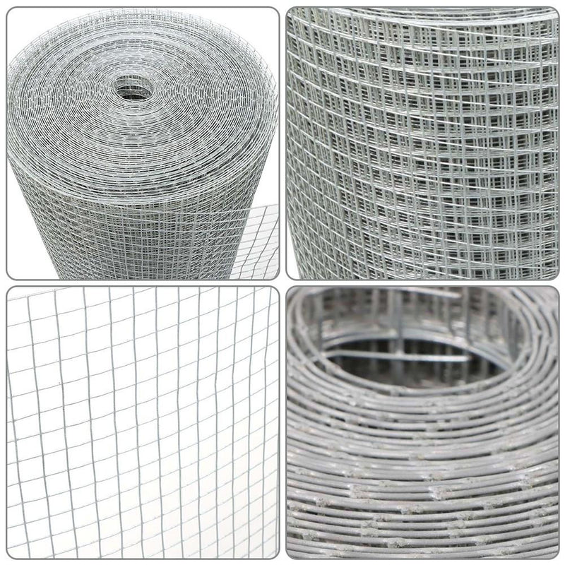 DURAFORCE 48in x 100ft Galvanized Electric Welded Mesh Fit For Chicken Wire Poultry Fence