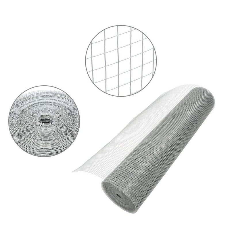 DURAFORCE 48in x 100ft Galvanized Electric Welded Mesh Fit For Chicken Wire Poultry Fence