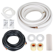 DURAFORCE 1/4*3/8 Inch Connection Pipe Install Kit For Mini Split Heat Pump Systems 50FT
