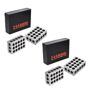 DURAFORCE 2 Pair 2-4-6 Blocks 23 Holes .0002" Machinist Precision 246 Jig 2 4 6