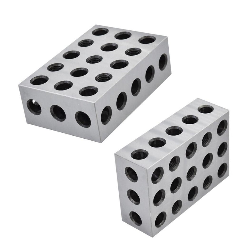 DURAFORCE 2 Pair 2-4-6 Blocks 23 Holes .0002" Machinist Precision 246 Jig 2 4 6
