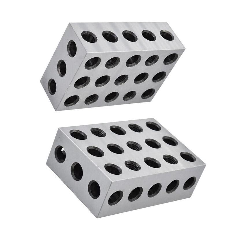 DURAFORCE 2 Pair 2-4-6 Blocks 23 Holes .0002" Machinist Precision 246 Jig 2 4 6