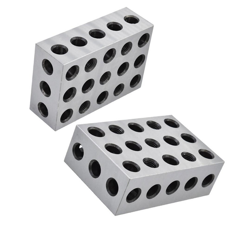 DURAFORCE 2 Pair 2-4-6 Blocks 23 Holes .0002" Machinist Precision 246 Jig 2 4 6