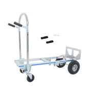 DURAFORCE 1000 Lbs Aluminum Hand Truck 2-in-1 Convertible Folding Dolly Cart Heavy Duty
