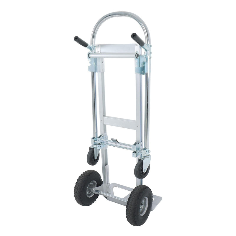 DURAFORCE 1000 Lbs Aluminum Hand Truck 2-in-1 Convertible Folding Dolly Cart Heavy Duty