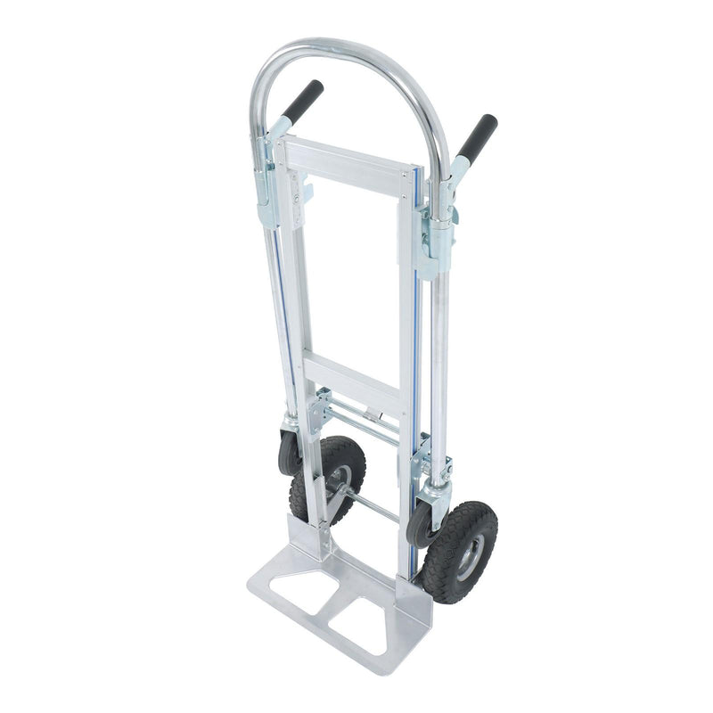 DURAFORCE 1000 Lbs Aluminum Hand Truck 2-in-1 Convertible Folding Dolly Cart Heavy Duty