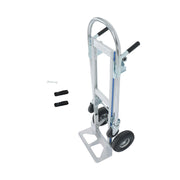 DURAFORCE 1000 Lbs Aluminum Hand Truck 2-in-1 Convertible Folding Dolly Cart Heavy Duty