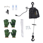 DURAFORCE 2in1 Portable Electric Hoist With Wireless Remote Control 22.9 ft Winch 500-B