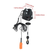DURAFORCE 1100LB Electric Winch Wired & Wireless Remote Control 3in1 Electric Hoist Winch