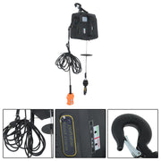 DURAFORCE 1100LB Electric Winch Wired & Wireless Remote Control 3in1 Electric Hoist Winch