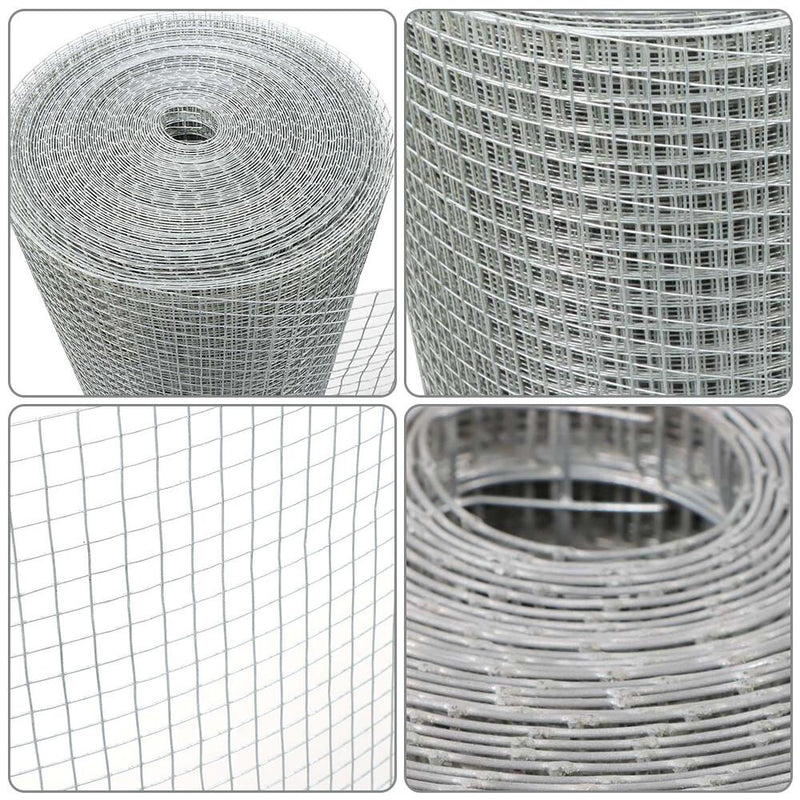 DURAFORCE 48" x 100FT 1/2 inch Welded Wire Mesh Chicken Wire Poultry Fence Hardware Cloth