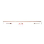 DURAFORCE 1/4" Diameter Orange No-Reflective Markers Driveway 200Pcs Snow Stakes 48In Long