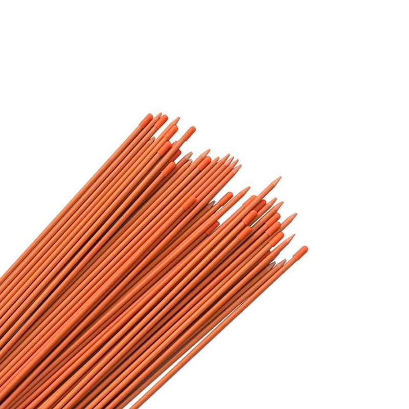 DURAFORCE 1/4" Diameter Orange No-Reflective Markers Driveway 200Pcs Snow Stakes 48In Long