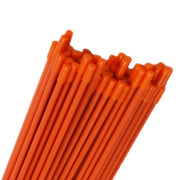 DURAFORCE 1/4" Diameter Orange No-Reflective Markers Driveway 200Pcs Snow Stakes 48In Long