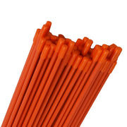 DURAFORCE 1/4" Diameter Orange No-Reflective Markers Driveway 200Pcs Snow Stakes 48In Long