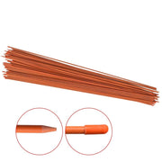 DURAFORCE 1/4" Diameter Orange No-Reflective Markers Driveway 200Pcs Snow Stakes 48In Long