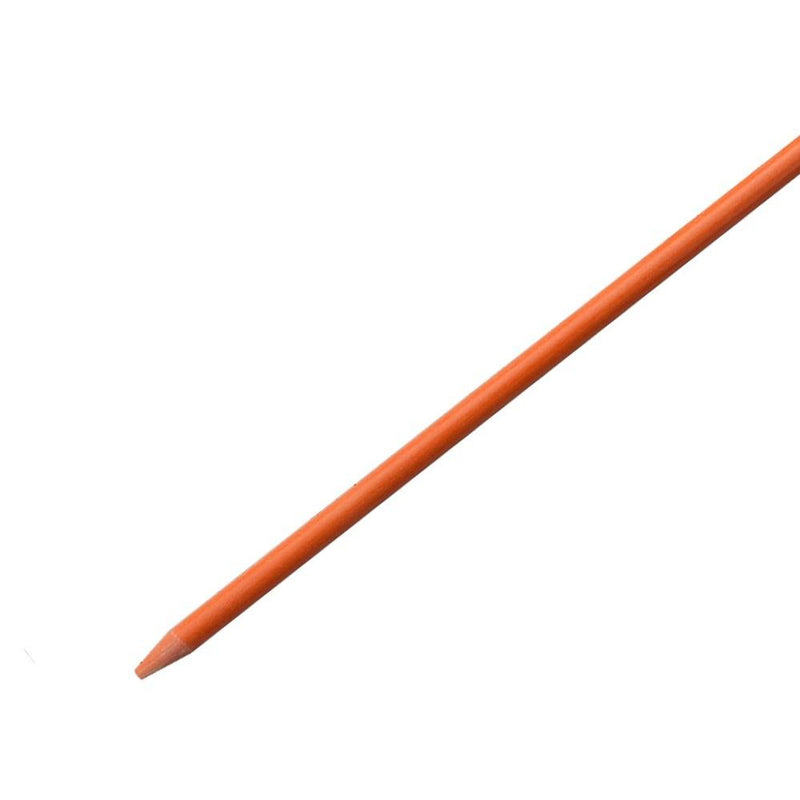DURAFORCE 1/4" Diameter Orange No-Reflective Markers Driveway 200Pcs Snow Stakes 48In Long