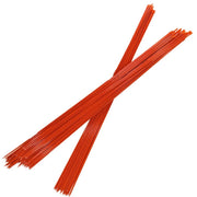 DURAFORCE 1/4" Diameter Orange No-Reflective Markers Driveway 200Pcs Snow Stakes 48In Long