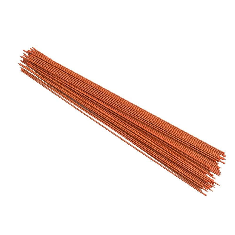 DURAFORCE 1/4" Diameter Orange No-Reflective Markers Driveway 200Pcs Snow Stakes 48In Long