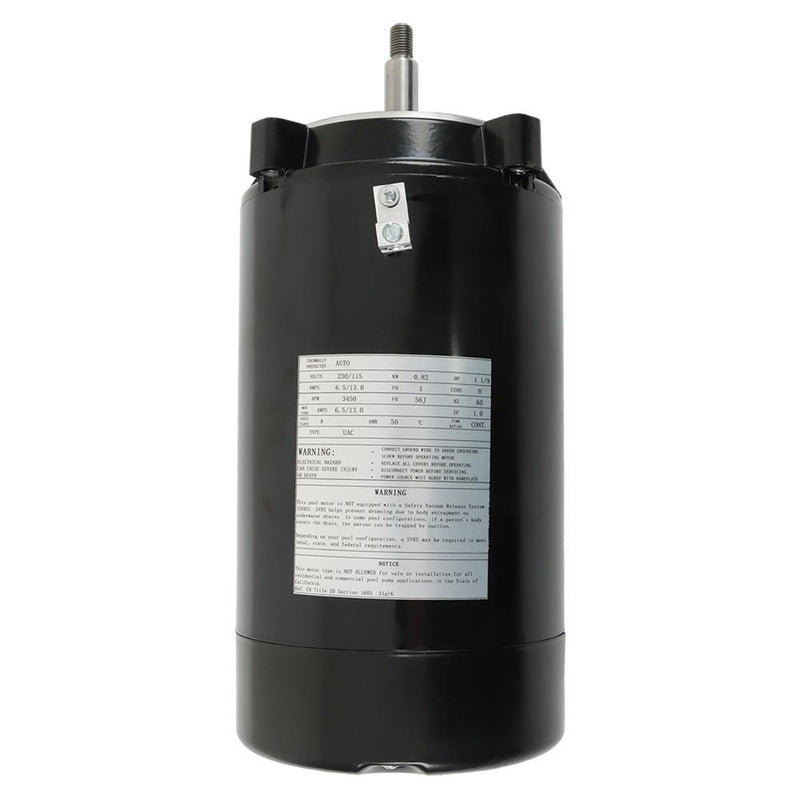 DURAFORCE 1-1/9 HP Pool Pump Motor Maximum Speed 115/230V SP1610Z1MBK Swimming Pool Pump