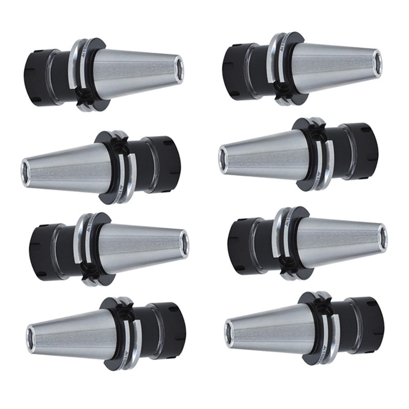 DURAFORCE 8PCS 2.76" CAT40-ER32 COLLET CHUCK-8 CHUCKS Balanced G2.5/25000RPM