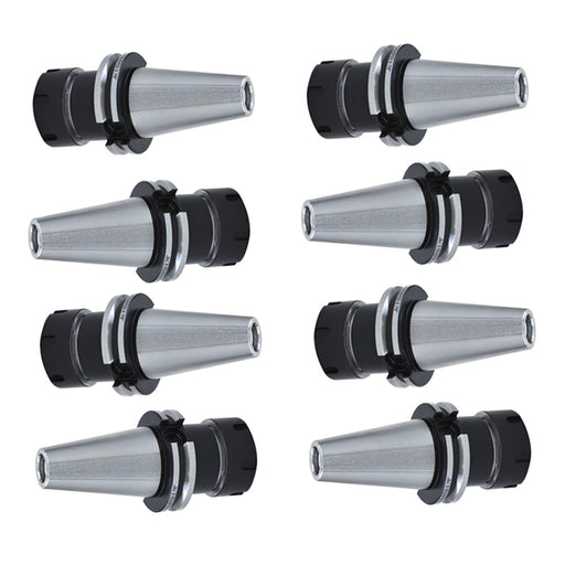 DURAFORCE 8PCS 2.76" CAT40-ER32 COLLET CHUCK-8 CHUCKS Balanced G2.5/25000RPM
