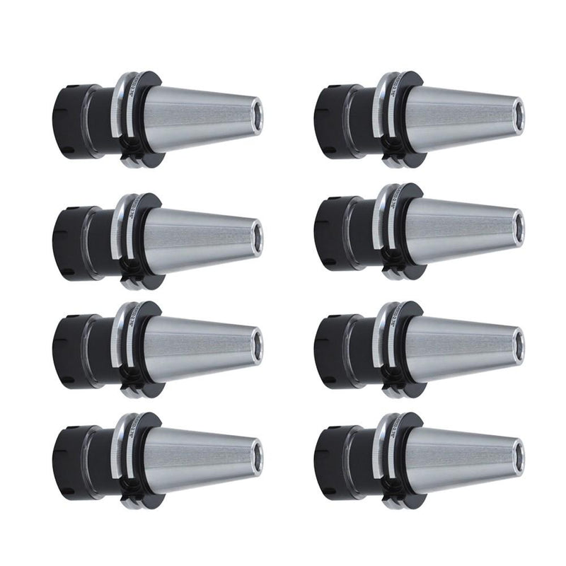 DURAFORCE 8PCS 2.76" CAT40-ER32 COLLET CHUCK-8 CHUCKS Balanced G2.5/25000RPM