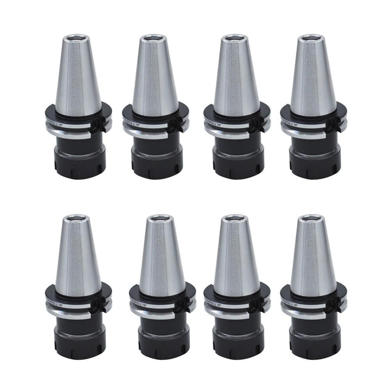DURAFORCE 8PCS 2.76" CAT40-ER32 COLLET CHUCK-8 CHUCKS Balanced G2.5/25000RPM