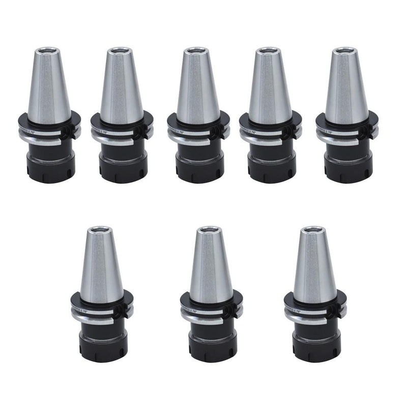 DURAFORCE 8PCS 2.76" CAT40-ER32 COLLET CHUCK-8 CHUCKS Balanced G2.5/25000RPM