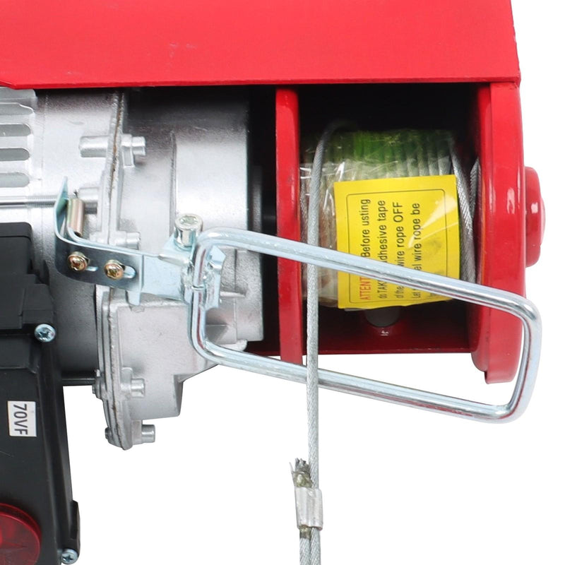 DURAFORCE 1320lbs 110V Wireless Electri Hoist w/ Wireless Remote Control & Emergency Stop
