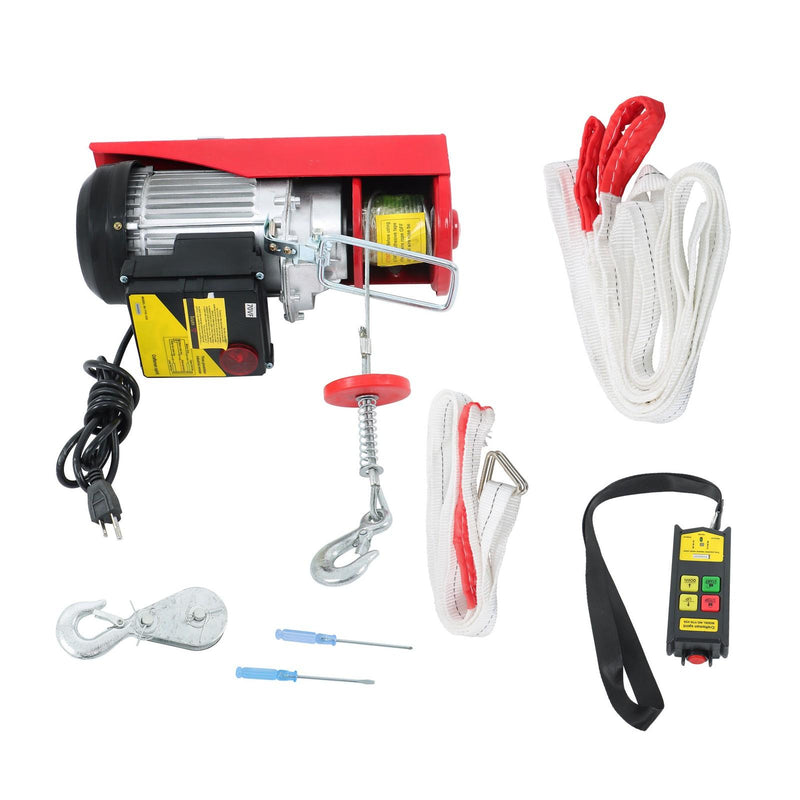 DURAFORCE 1320lbs 110V Wireless Electri Hoist w/ Wireless Remote Control & Emergency Stop