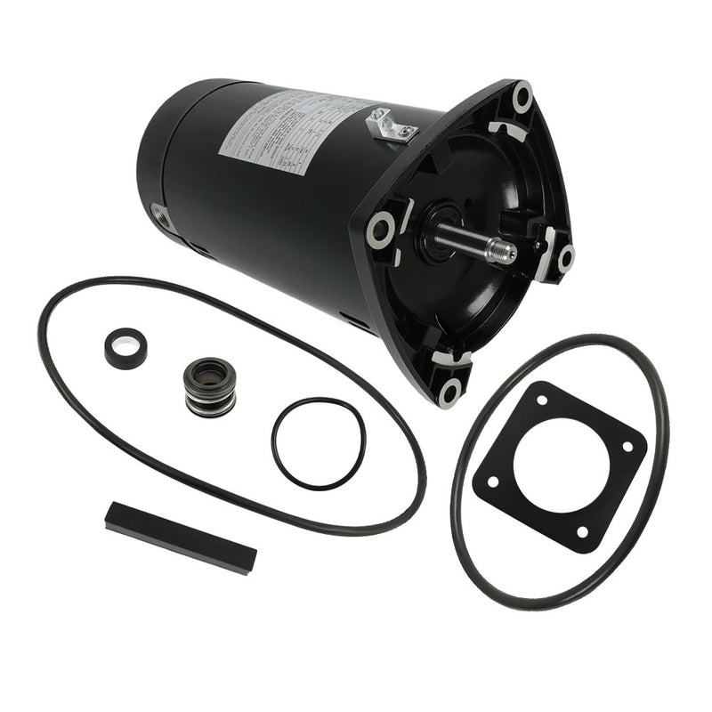 DURAFORCE USQ1102 1HP 3450RPM 48Y Frame Pool Motor Square Flange Pool Pump Motor 115/230V