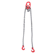 DURAFORCE 7100 lbs 3/8in x 10ft Chain Sling 2 Legs G80 Lifting Chain with Grab Hooks