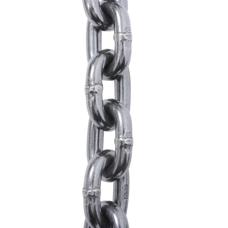 DURAFORCE 7100 lbs 3/8in x 10ft Chain Sling 2 Legs G80 Lifting Chain with Grab Hooks