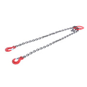 DURAFORCE 7100 lbs 3/8in x 10ft Chain Sling 2 Legs G80 Lifting Chain with Grab Hooks