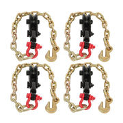 DURAFORCE 4 X 2 Ton Snatch Block w/ Chain Flatbed Tow Truck Rollback Car Carrier Cable