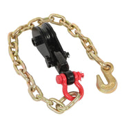 DURAFORCE 4 X 2 Ton Snatch Block w/ Chain Flatbed Tow Truck Rollback Car Carrier Cable